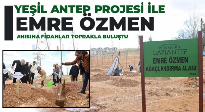 Gaziantep Büyükşehir, 330 bin metrekare alanı ağaçlandırdı