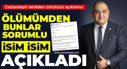 Gaziantepli vekilden ürkütücü açıklama