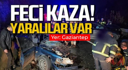 Gaziantep'te feci kaza Yaralılar var 