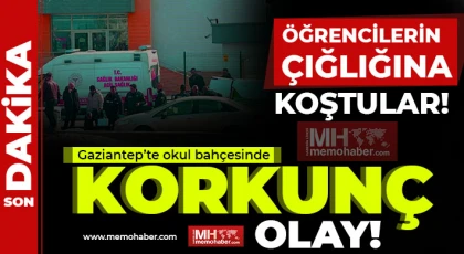 Gaziantep'te okulda korkutan görüntü! Öğrenciler şoke oldu