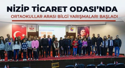 Nizip Ticaret Odası’nda Ortaokullar Arası Bilgi Yarışmaları Başladı