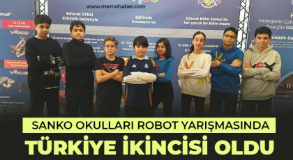 SANKO Okulları Robot Yarışmasında Türkiye İkincisi Oldu