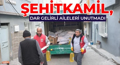 Şehitkamil, dar gelirli aileleri unutmadı