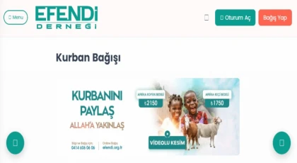 Efendi Derneği ile Yardımlarınızı Büyütün: Kurban Bağışı, Su Kuyusu ve Zekat Bağışı