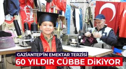 Gaziantep’in emektar terzisi 60 yıldır cübbe dikiyor