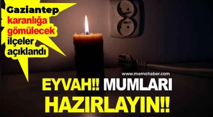 Gaziantep'te 30 Nisan da elektrik kesintisi olacak yerler