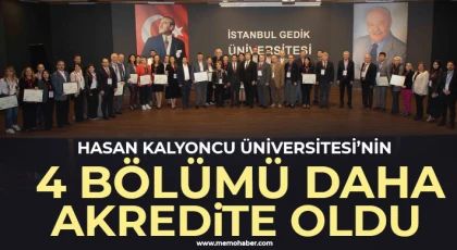  Hasan Kalyoncu Üniversitesi’nin 4 bölümü daha akredite oldu
