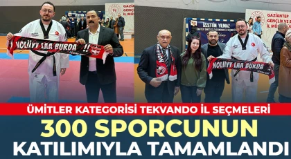 Ümitler kategorisi Tekvando il seçmeleri 300 sporcunun katılımıyla tamamlandı