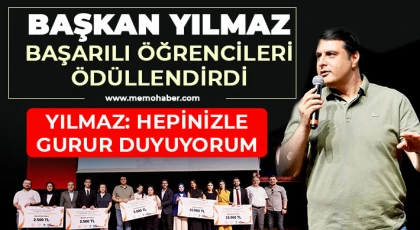 Başkan Yılmaz, başarılı öğrencileri ödüllendirdi