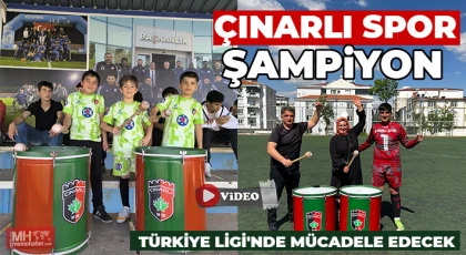 Çınarlı spor şampiyon 