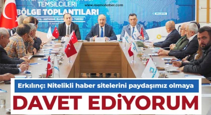 Erkılınç: Nitelikli haber sitelerini paydaşımız olmaya davet ediyorum