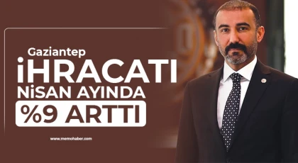Gaziantep ihracatı Nisan ayında yüzde 9 arttı