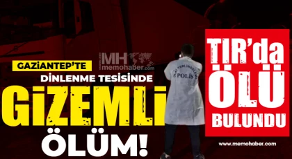 Gaziantep'te dinlenme tesisinde gizemli ölüm
