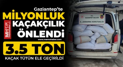 Gaziantep'te milyonluk kaçakçılık önlendi 