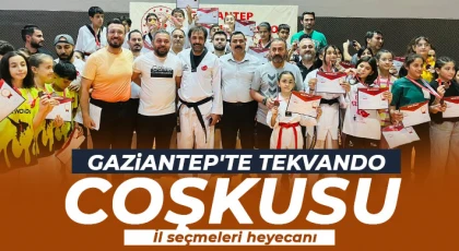 Gaziantep'te tekvando coşkusu