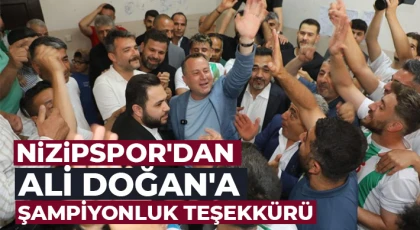 Nizipspor'dan Ali Doğan'a şampiyonluk teşekkürü