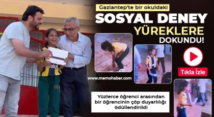 Ortaokul öğrencisinin çöp duyarlılığı tablet kazandırdı