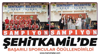 Şehitkamil’de Başarılı Sporcular Ödüllendirildi