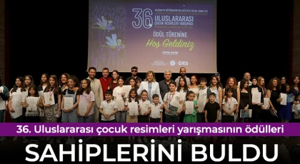 36. Uluslararası çocuk resimleri yarışmasının ödülleri sahiplerini buldu