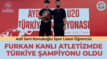 Adil Sani Konukoğlu Spor Lisesi Öğrencisi Atletizmde Türkiye Şampiyonu Oldu