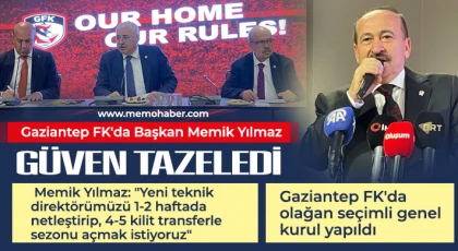 Gaziantep FK'da olağan seçimli genel kurul yapıldı