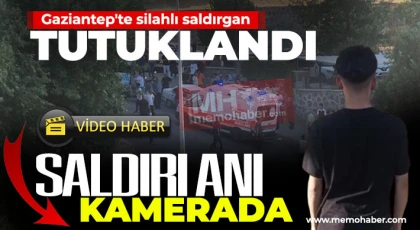 Gaziantep’te 2 kardeşe silahla saldıran şahıs yakalandı: Saldırı anı kamerada