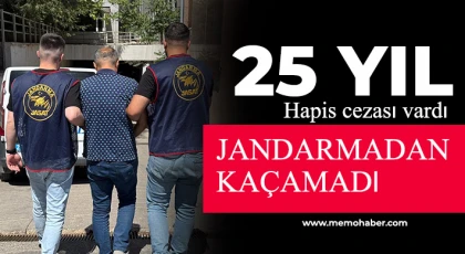 Gaziantep'te 25 yıl hapis cezası bulunan firari yakalandı
