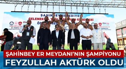 Gaziantep'te altın kemer Feyzullah Aktürk'ün