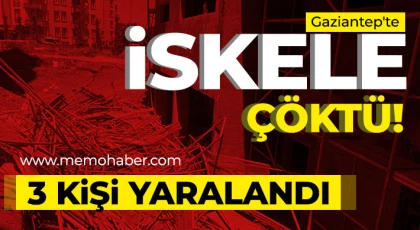 Gaziantep'te iskele çöktü! 3 kişi yaralandı 