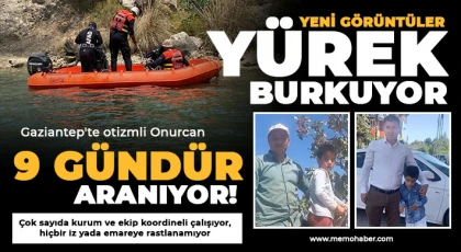 Gaziantep'te otizmli Onurcan 9 gündür aranıyor, yeni görüntüler yürek burkuyor