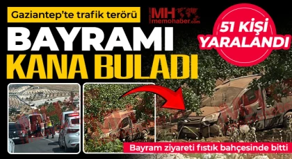 Gaziantep’te trafik terörü bayramı kana buladı! 51 kişi yaralandı