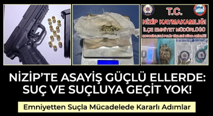 Nizip’te Asayiş Güçlü Ellerde: Suç ve Suçluya Geçit Yok!