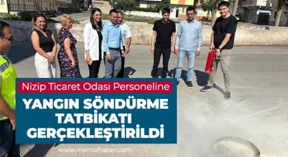 NTO Personeline Yangın Söndürme Tatbikatı Gerçekleştirildi