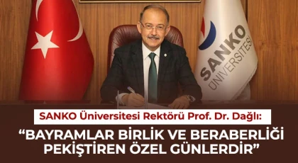 Rektör Prof. Dr. Dağlı'dan Kurban Bayramı mesajı