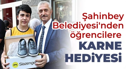 Şahinbey Belediyesi'nden öğrencilere karne hediyesi