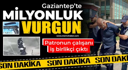 Gaziantep'te milyonluk vurguna yardım, marketin çalışanından geldi