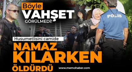 Husumetlisini namaz kılarken boğazını keserek öldürdü