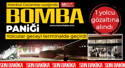İstanbul-Gaziantep uçağında bomba paniği