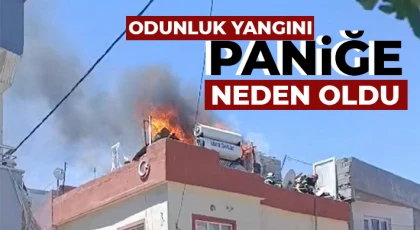 Nizip'te odunluk yangını paniğe neden oldu