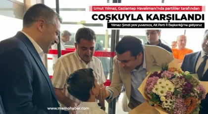 Ak Partili Umut Yılmaz Havalimanında Coşkuyla Karşılandı