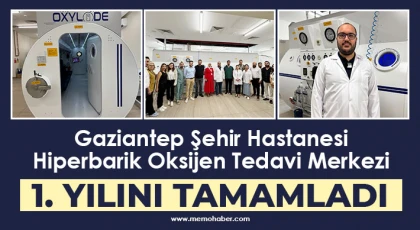 Gaziantep Şehir Hastanesi Hiperbarik Oksijen Tedavi Merkezi 1. Yılını Tamamladı