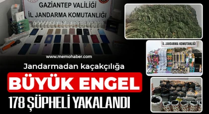 Gaziantep'te Jandarmadan kaçakçılığa büyük engel 
