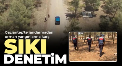 Gaziantep'te jandarmadan orman yangınlarına karşı sıkı denetim