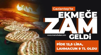 Gaziantep'te pide ekmeğine zam geldi