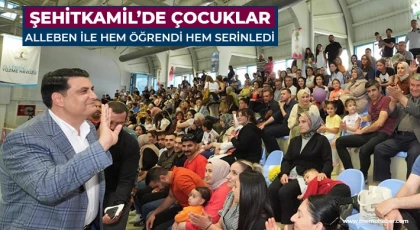 Şehitkamil’de çocuklar Alleben ile hem öğrendi hem serinledi