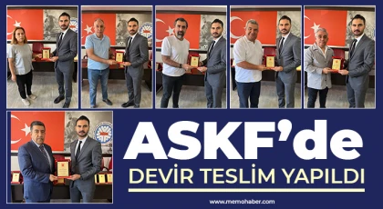 ASKF’de devir teslim yapıldı 