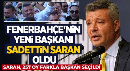 Fenerbahçe'nin yeni başkanı Sadettin Saran