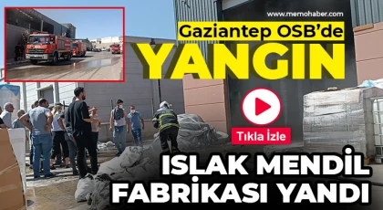 Gaziantep OSB’de yangın!