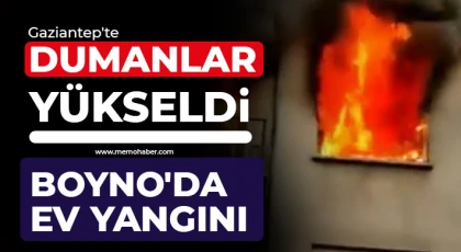 Gaziantep'te dumanlar yükseldi! Ev yangını