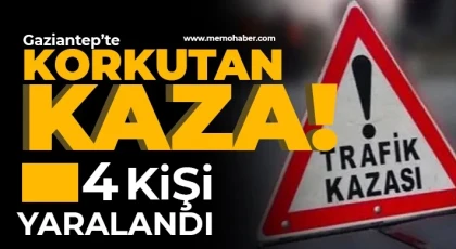 Gaziantep'te Korkutan Kaza! Yaralılar var!